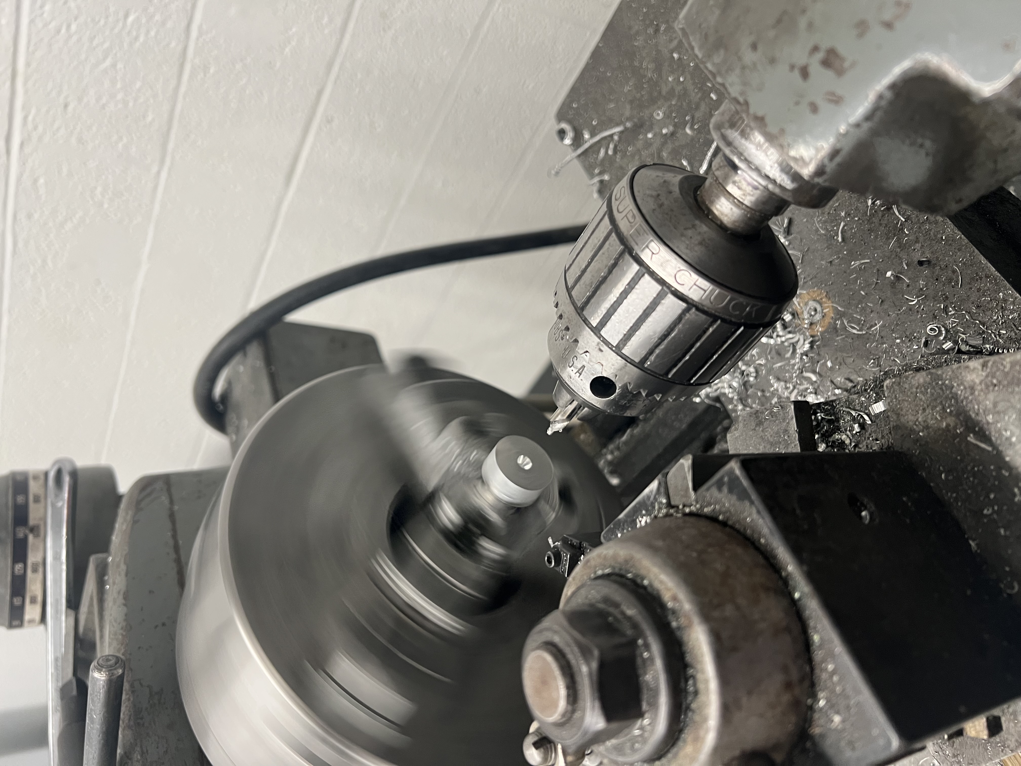 Center drilling operation