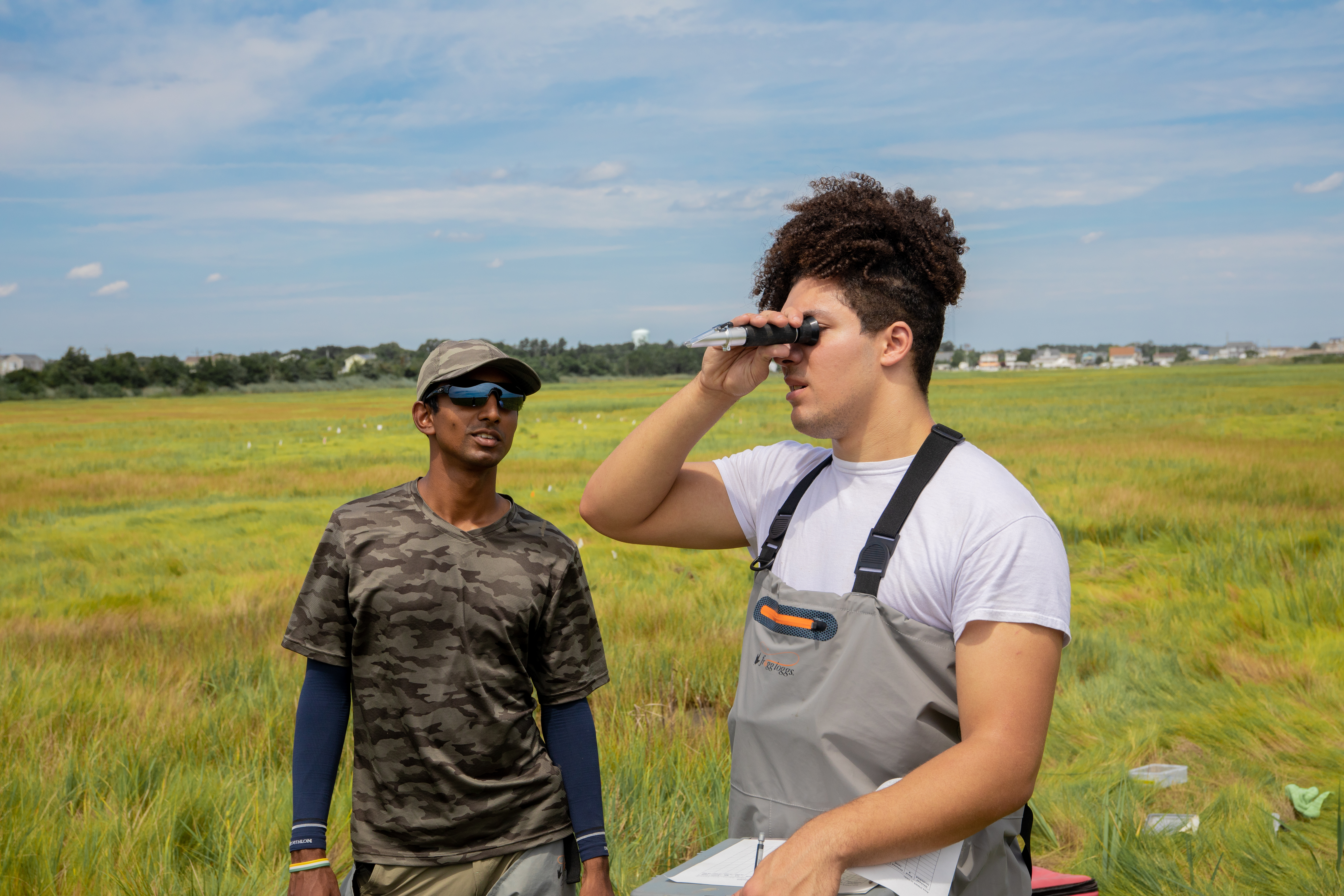 Multispectral drone imagery over tidal wetlands