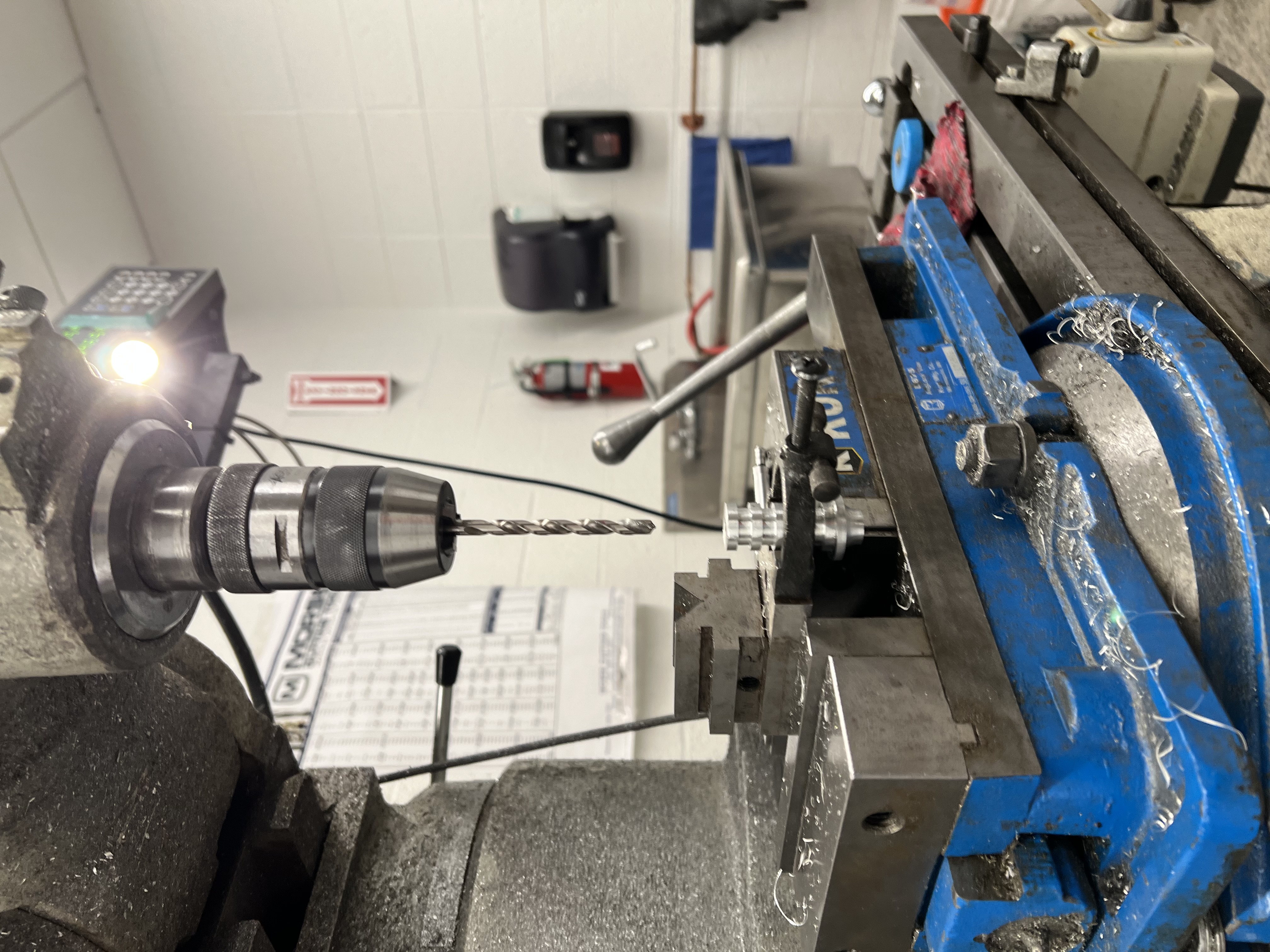 V-block fixturing on mill